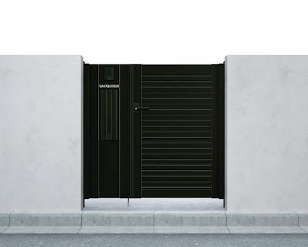 シンプレオ門扉　５型　親子開き 埋込仕様  ０４・０８・１０ | YKKAP